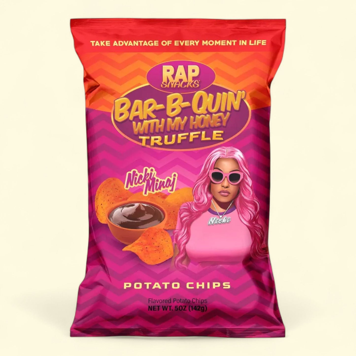 Rap Snacks Potato Chips, BBQ Truffle - Nicki Minaj, 5oz