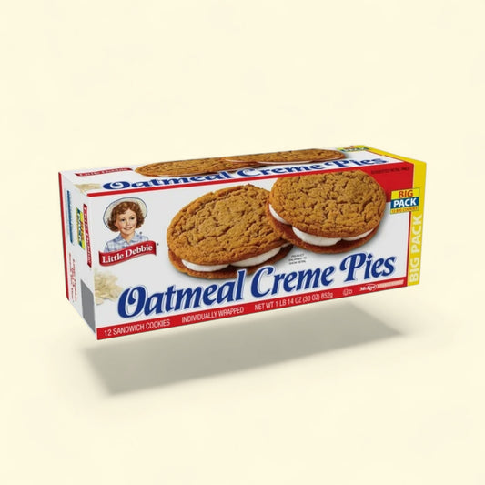 Little Debbie Oatmeal Crème Pies, 30 oz (12 count) — authentic US product shipped worldwide by Treatspree
