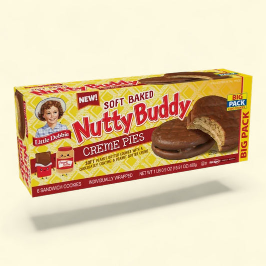 Little Debbie Nutty Buddy Creme Pies, Big Pack, 12.1 oz