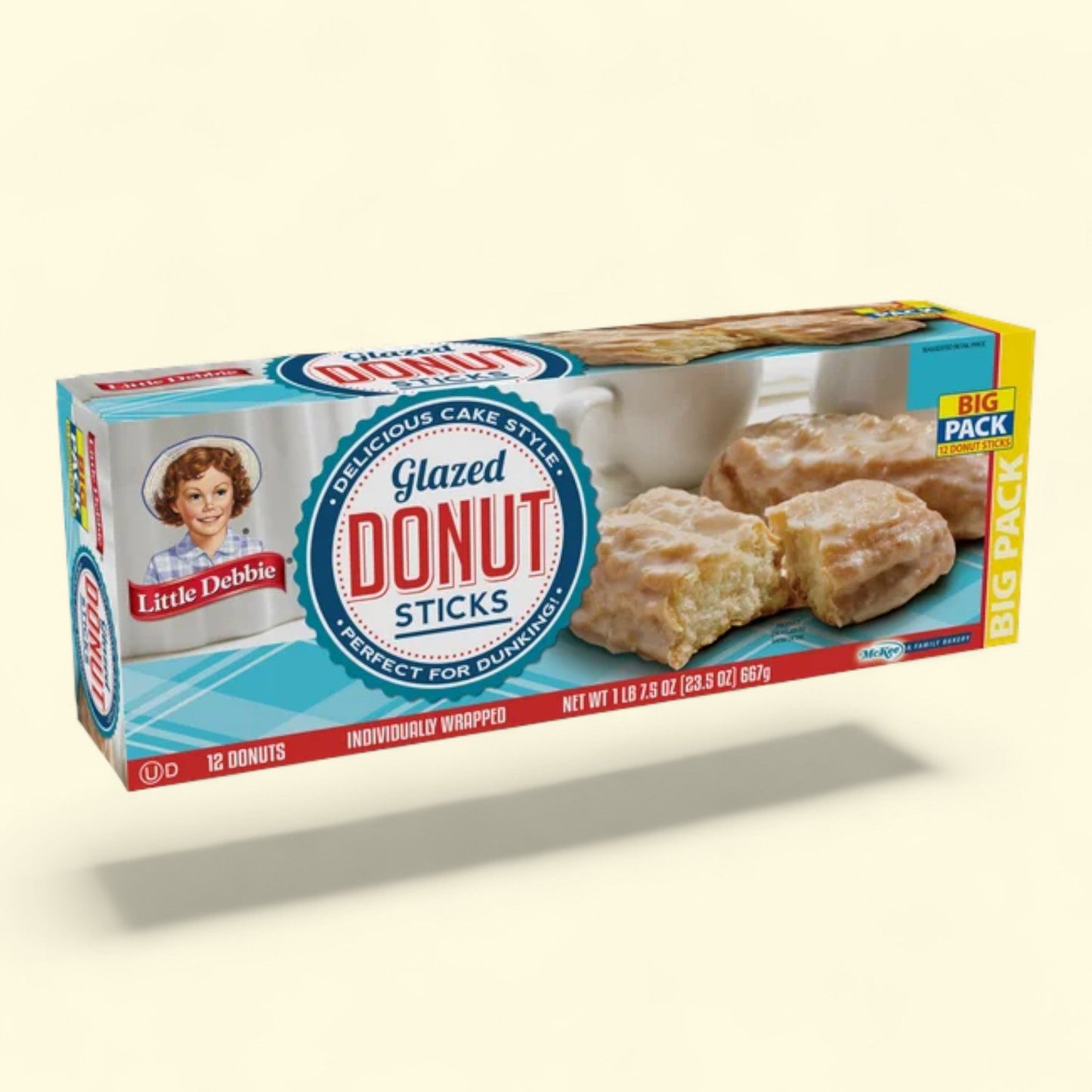 Little Debbie Glazed Donut Sticks, 7.5 oz (12 count)