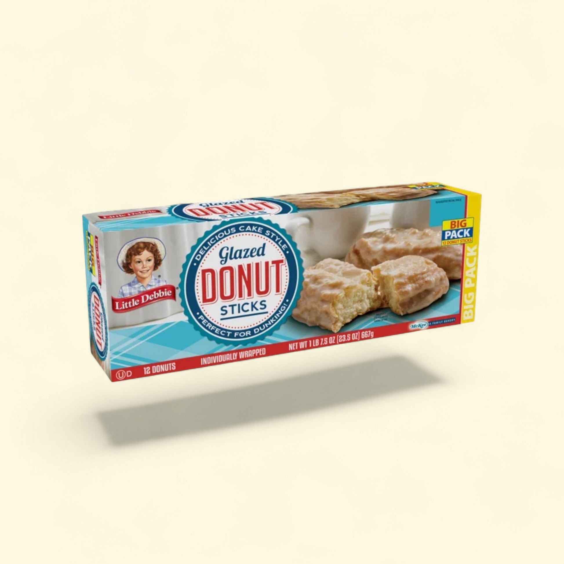 Little Debbie Glazed Donut Sticks, 7.5 oz (12 count) — authentic US product shipped worldwide by Treatspree