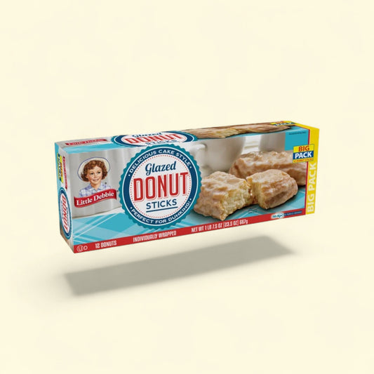 Little Debbie Glazed Donut Sticks, 7.5 oz (12 count) — authentic US product shipped worldwide by Treatspree