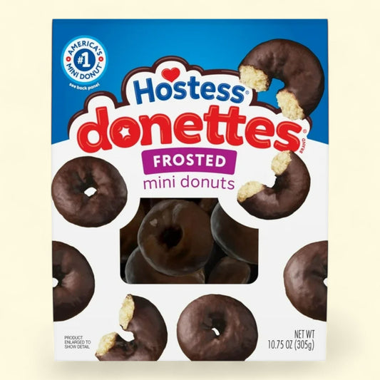 Hostess Donettes, Frosted Mini Donuts, 10.75 oz