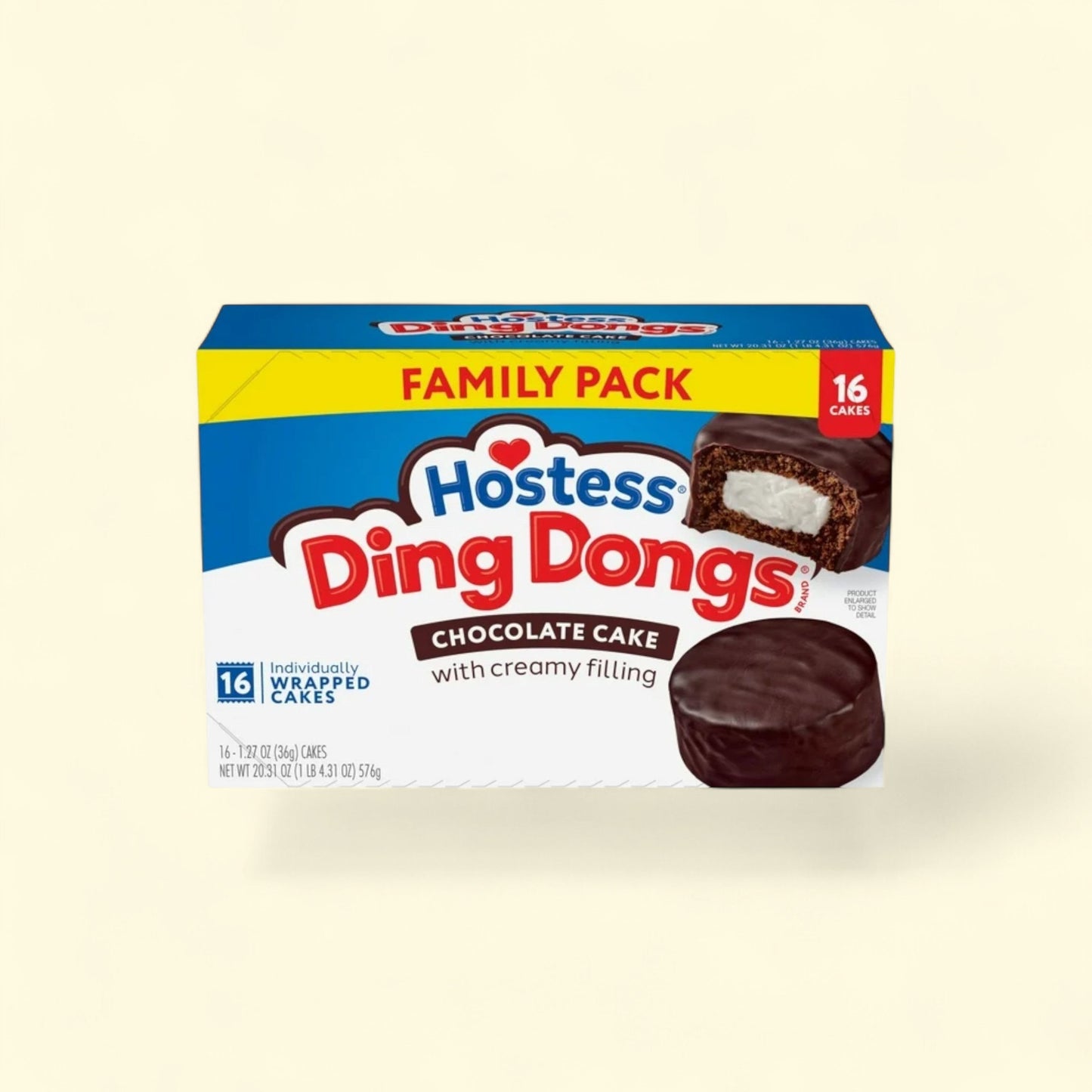 Hostess Ding Dongs Snack Cakes, 20.31 oz — authentic US product shipped worldwide by Treatspree