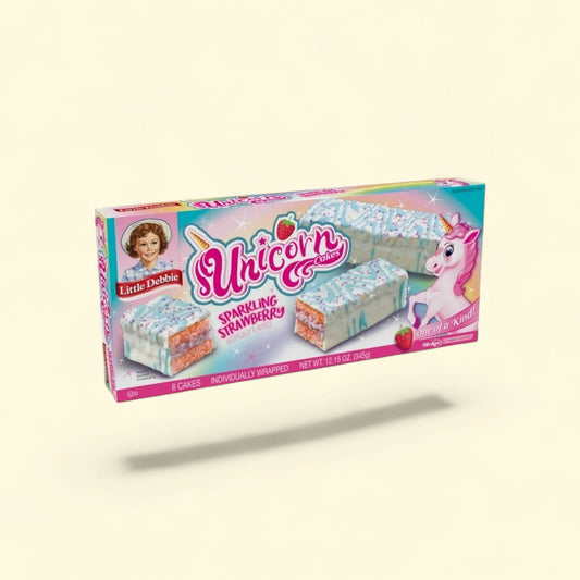 Little Debbie Strawberry Unicorn Cakes, 12.15 oz, 8 Count — authentic US product shipped worldwide by Treatspree