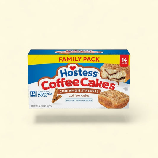 Hostess Coffee Cakes, Cinnamon Streusel Snack Cakes, 20.25 oz — authentic US product shipped worldwide by Treatspree