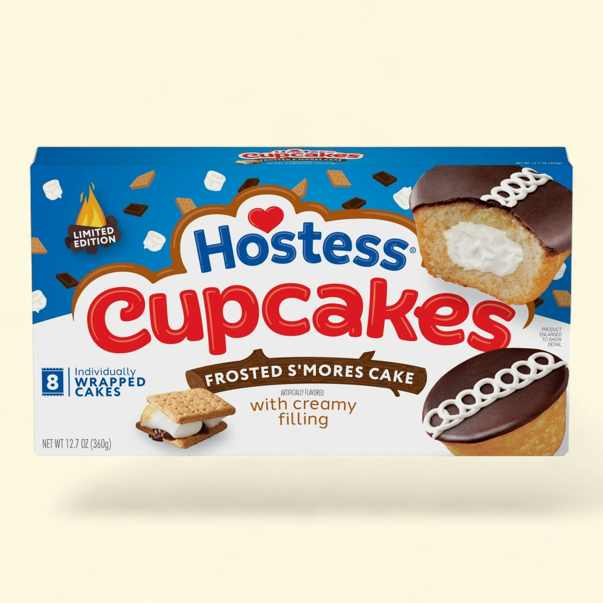 Hostess S'mores Cupcakes, 12.7 oz — authentic US product shipped worldwide by Treatspree