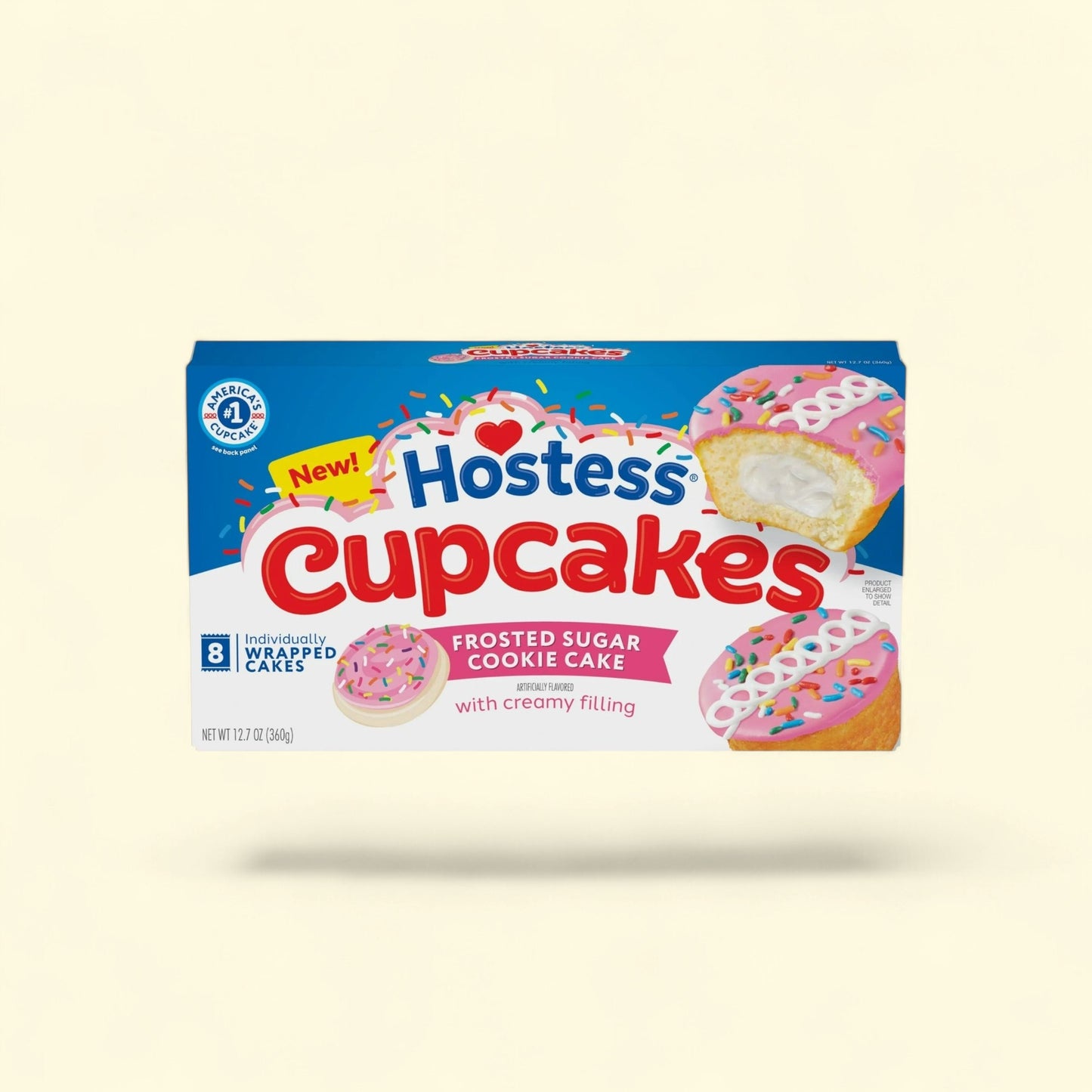 Hostess Cupcakes, Frosted Sugar Cookie Snack Cakes, 12.7 oz. — authentic US product shipped worldwide by Treatspree