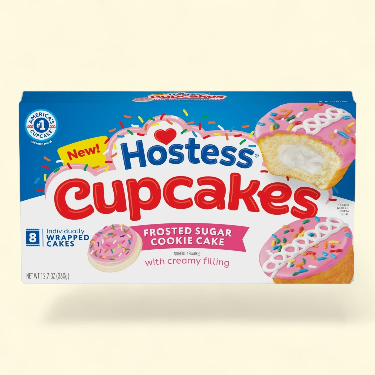 Hostess Cupcakes, Frosted Sugar Cookie Snack Cakes, 12.7 oz.