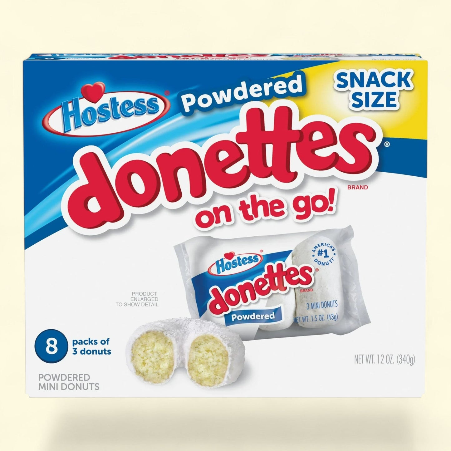 Hostess Powdered Donettes, 8 Count, 12.0 oz