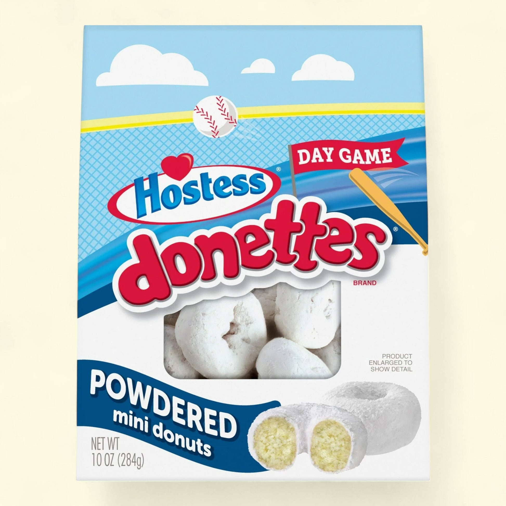 HOSTESS Donettes Mini Donuts, Day Game, Limited Edition - 10 oz Bag — authentic US product shipped worldwide by Treatspree