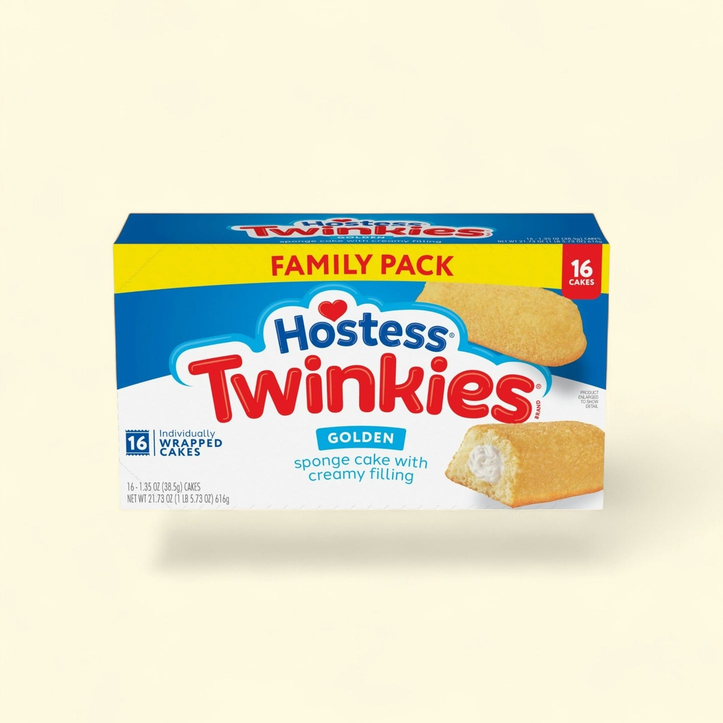 Hostess Twinkies Snack Cakes, 21.73 oz (16 Count) — authentic US product shipped worldwide by Treatspree