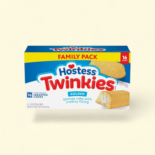 Hostess Twinkies Snack Cakes, 21.73 oz (16 Count) — authentic US product shipped worldwide by Treatspree