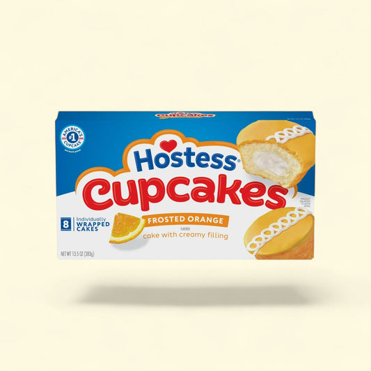 Hostess Cupcakes, Orange Flavored, 13.5 oz (8 Ct.) — authentic US product shipped worldwide by Treatspree