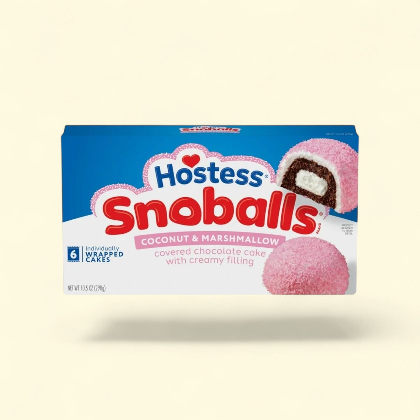 Hostess Snoballs Snack Cakes, 10.5 oz — authentic US product shipped worldwide by Treatspree