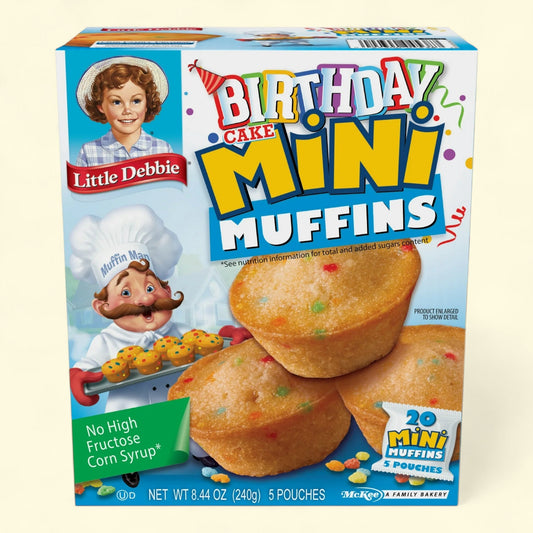 Little Debbie Birthday Cake Mini Muffins, 8.44 oz

