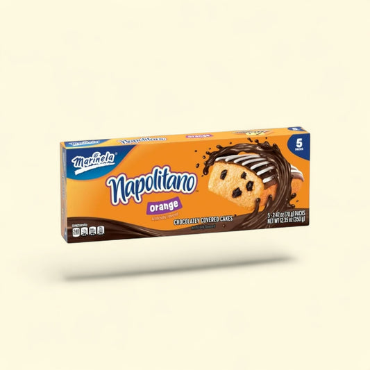 Marinela Napolitano Orange Cake with Raisins, 12.35 oz — authentic US product shipped worldwide by Treatspree