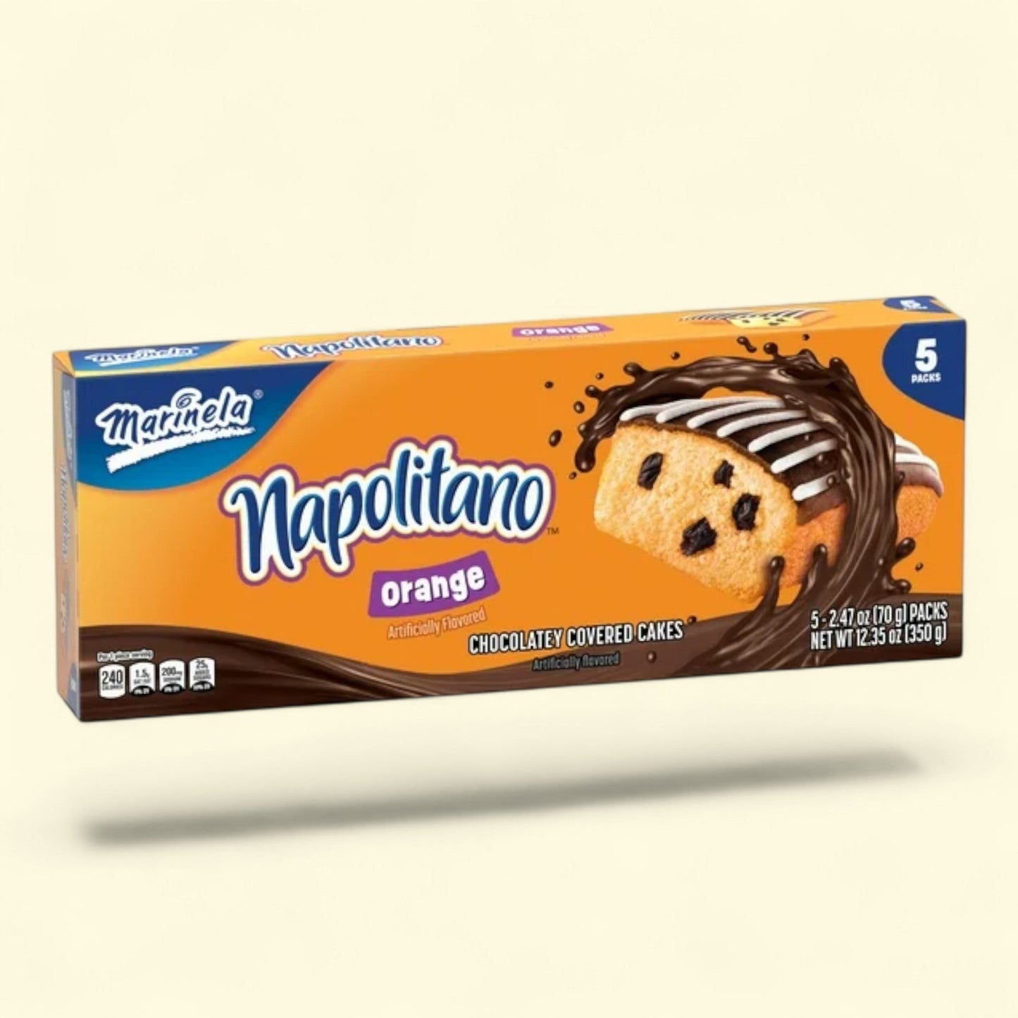 Marinela Napolitano Orange Cake with Raisins, 12.35 oz