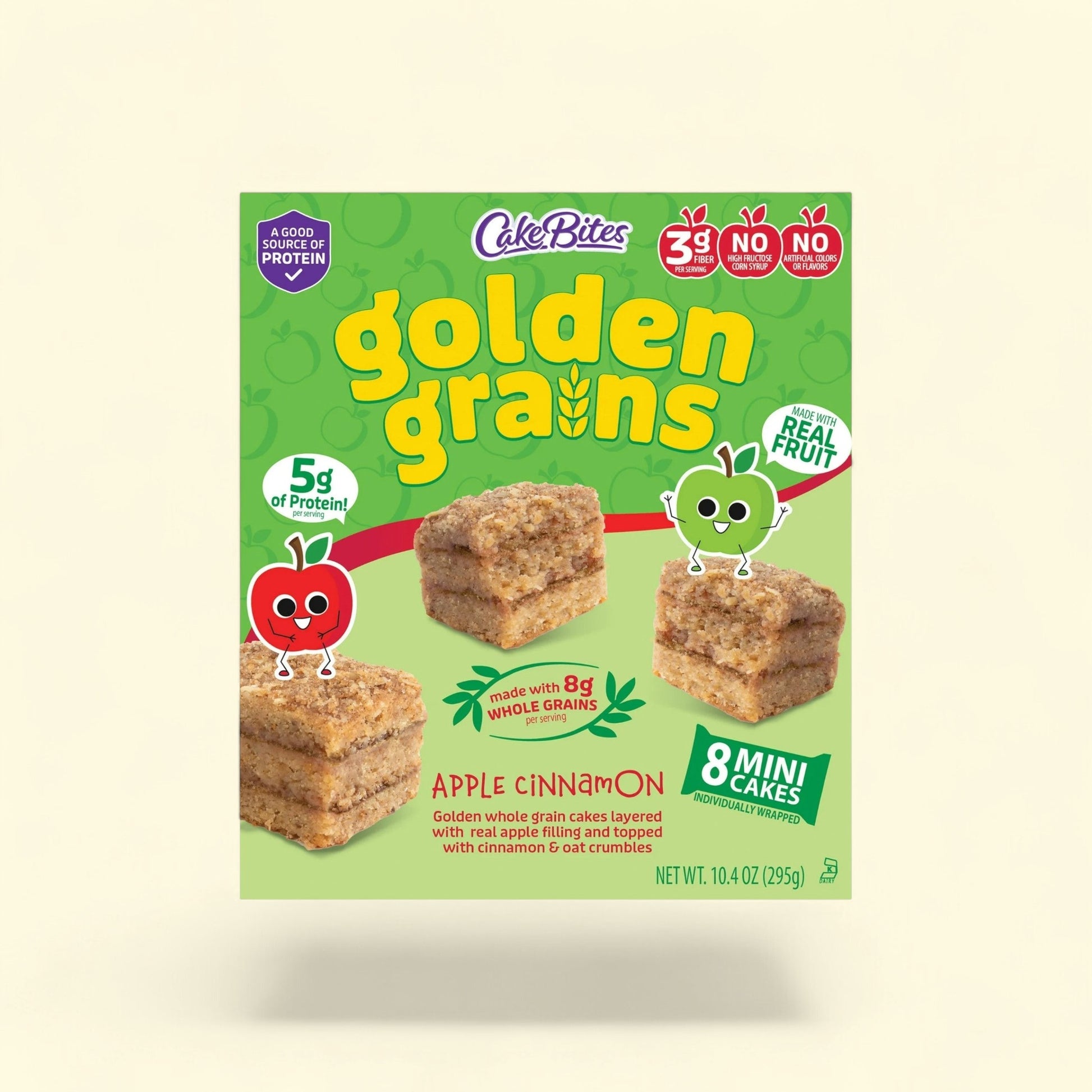 CakeBites Golden Grains Apple Cinnamon, 8 Mini Cakes, 10.4oz — authentic US product shipped worldwide by Treatspree