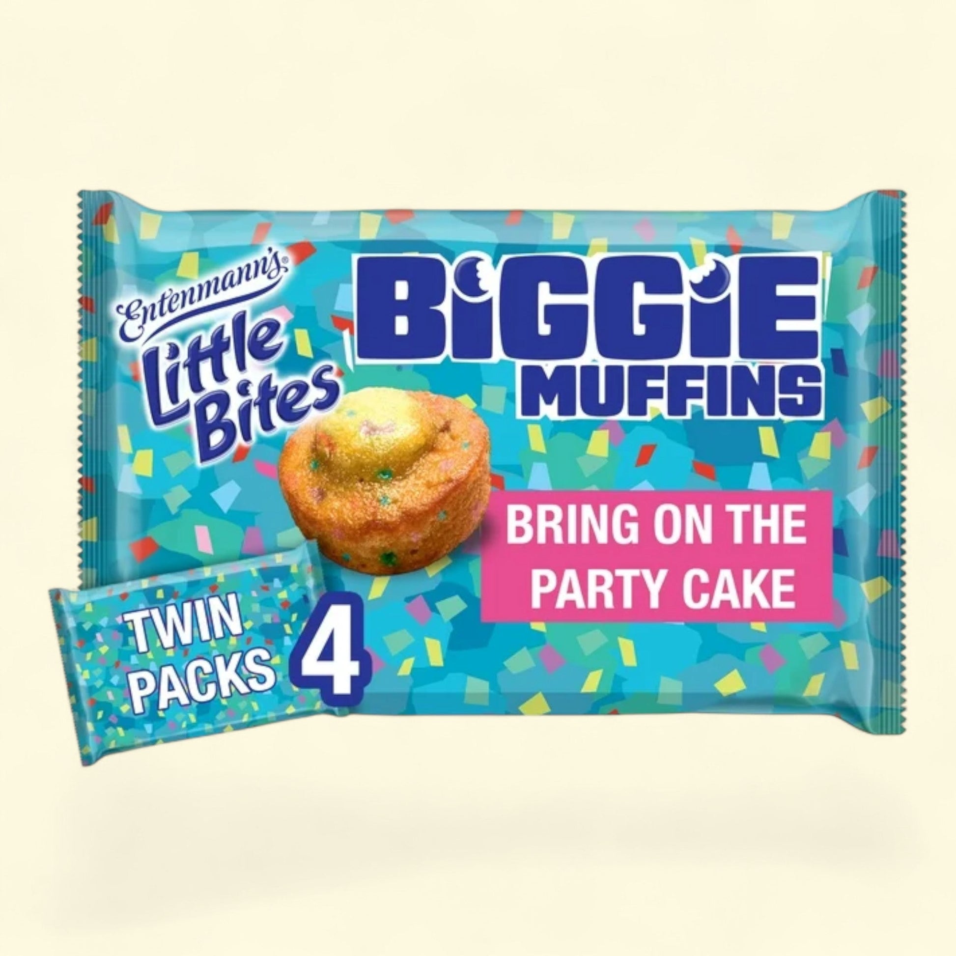 Little Bites Biggie Muffins, Cake and Sprinkles, 9.5 oz Tray — authentic US product shipped worldwide by Treatspree