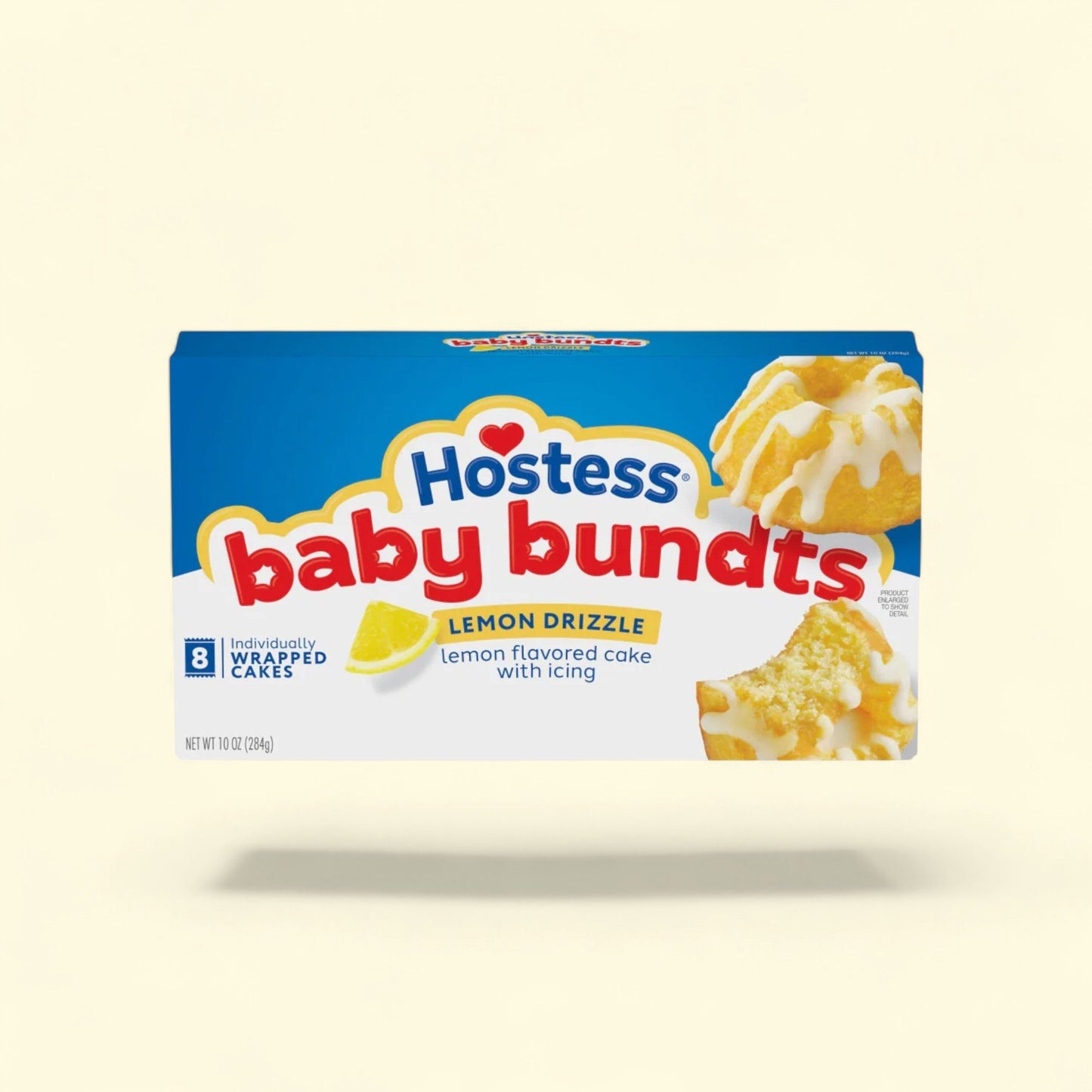 Hostess Baby Bundts, Lemon Drizzle Flavored, Mini Cakes, 8 count — authentic US product shipped worldwide by Treatspree