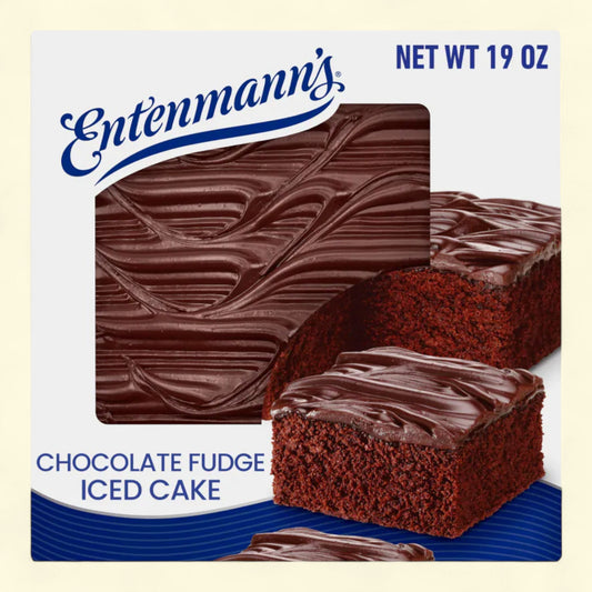 Entenmann's Chocolate Fudge Iced Cake, 19 oz