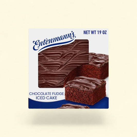 Entenmann's Chocolate Fudge Iced Cake, 19 oz — authentic US product shipped worldwide by Treatspree