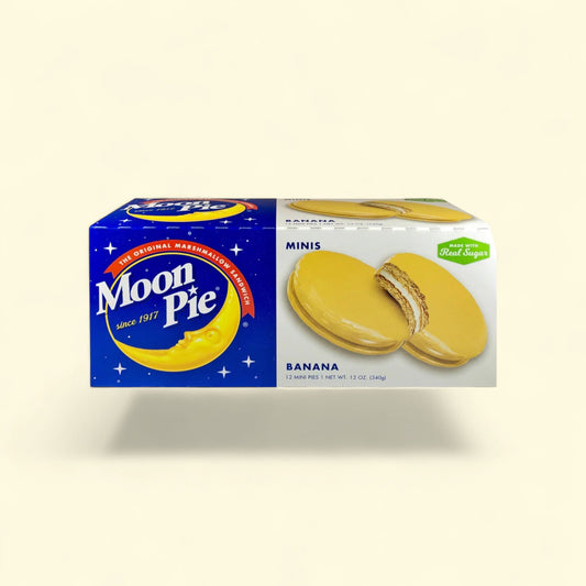 Moon Pie, Mini Banana Pies, 12 oz — authentic US product shipped worldwide by Treatspree
