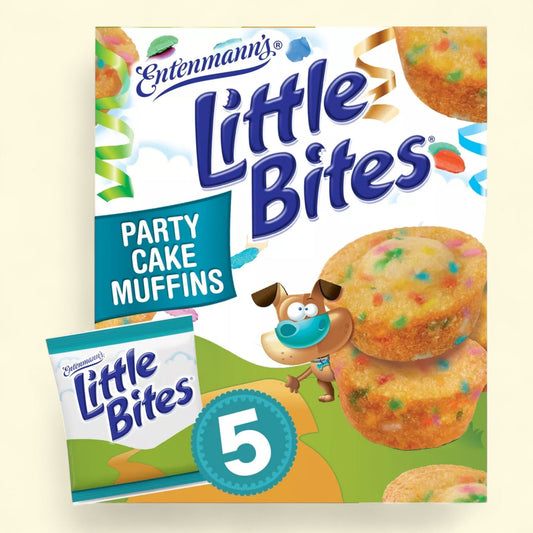 Entenmann's Little Bites Party Cake Muffins, 8.25oz