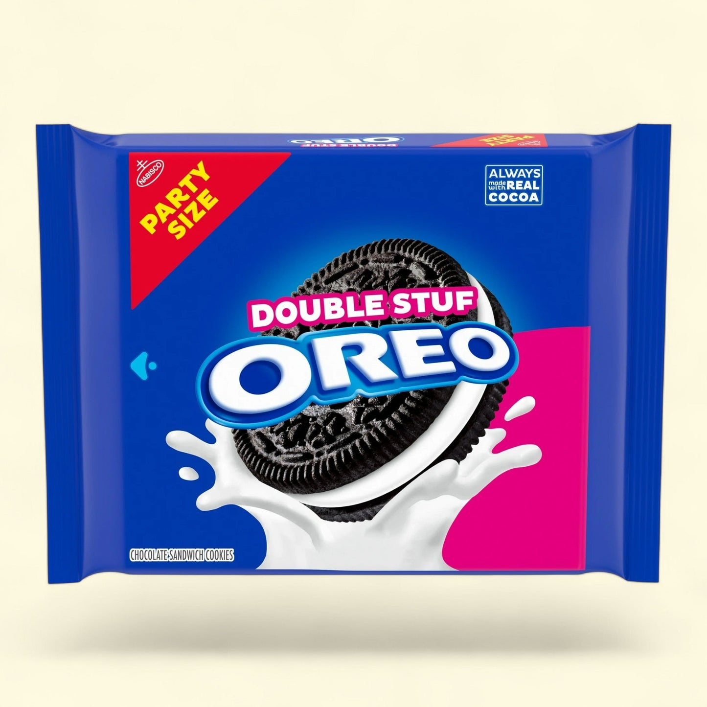 OREO Double Stuf Chocolate Sandwich Cookies, Party Size, 24.95 oz