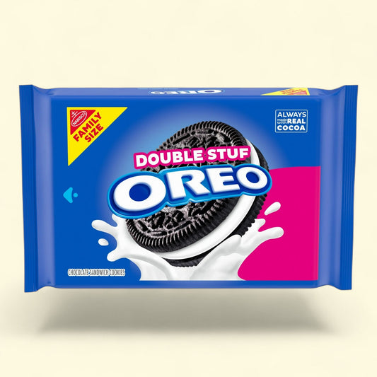 OREO Double Stuf Chocolate Sandwich Cookies, Family Size, 18.71 oz