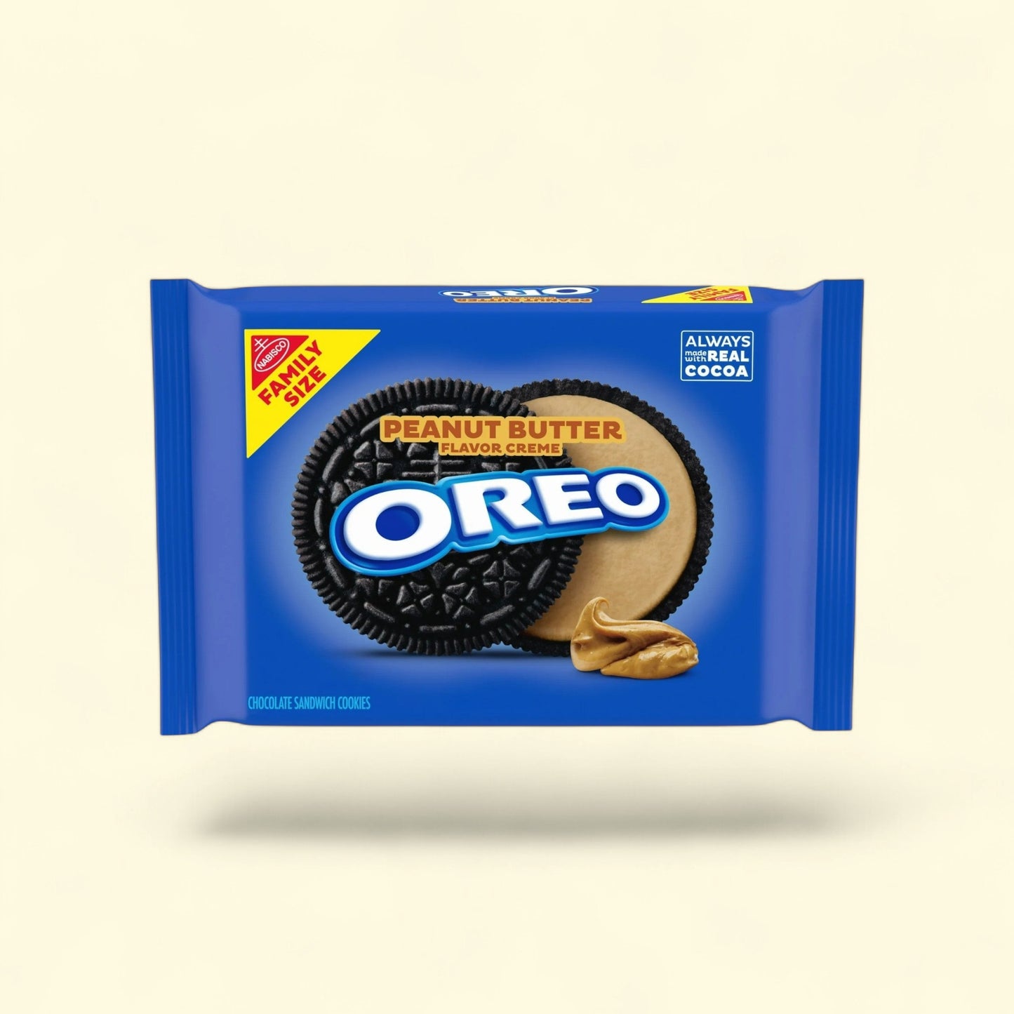 OREO Peanut Butter Creme Chocolate Sandwich Cookies, Family Size, 1... — authentic US product shipped worldwide by Treatspree