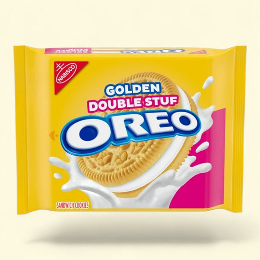 OREO Double Stuf Golden Sandwich Cookies, 14.03 oz