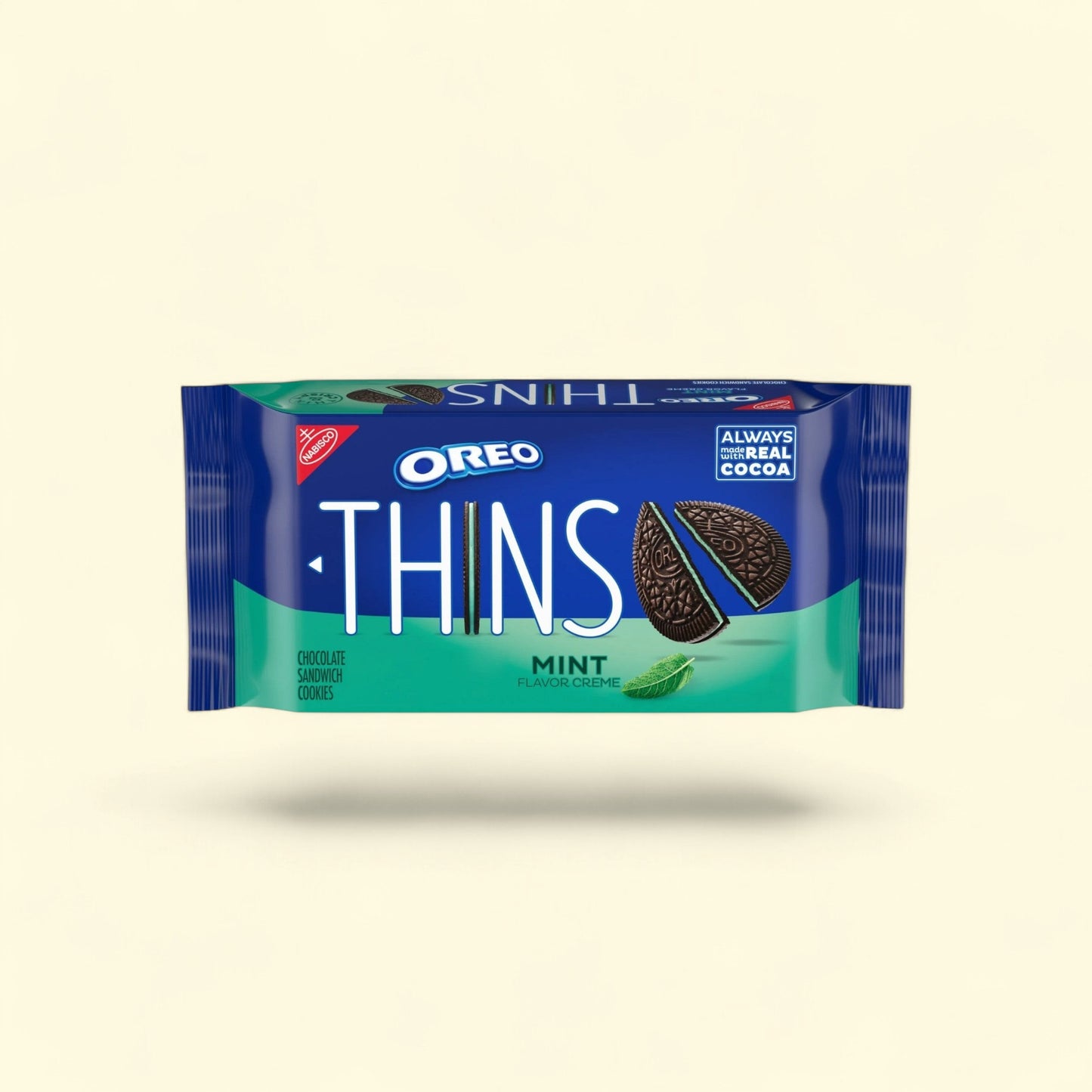 OREO Thins Mint Creme Chocolate Sandwich Cookies, 9.21 oz — authentic US product shipped worldwide by Treatspree
