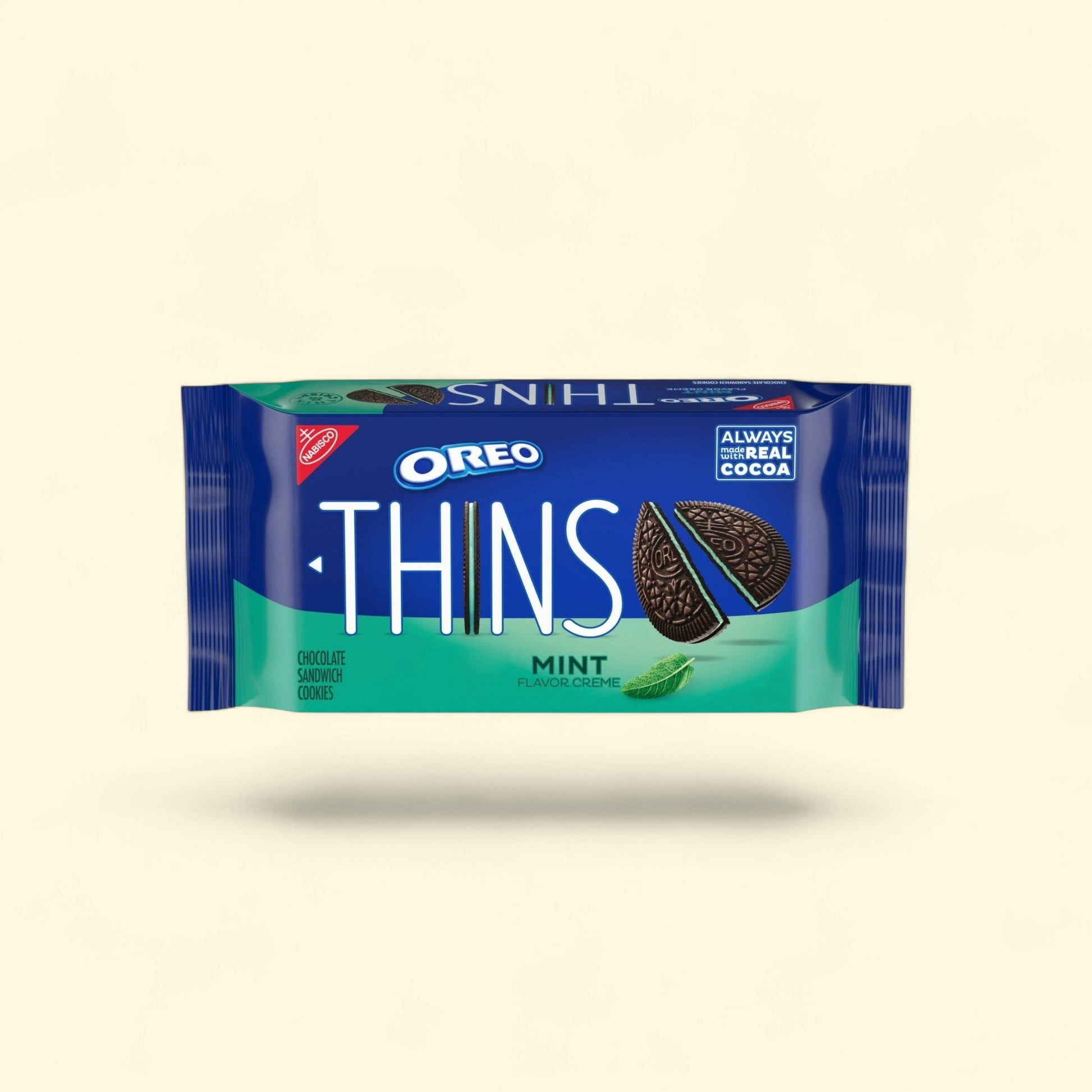 OREO Thins Mint Creme Chocolate Sandwich Cookies, 9.21 oz — authentic US product shipped worldwide by Treatspree