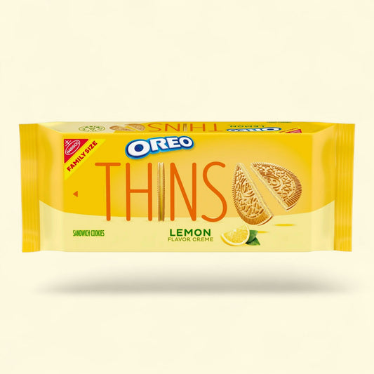 OREO Thins Lemon Creme Crunchy Sandwich Cookies, 11.78 oz
