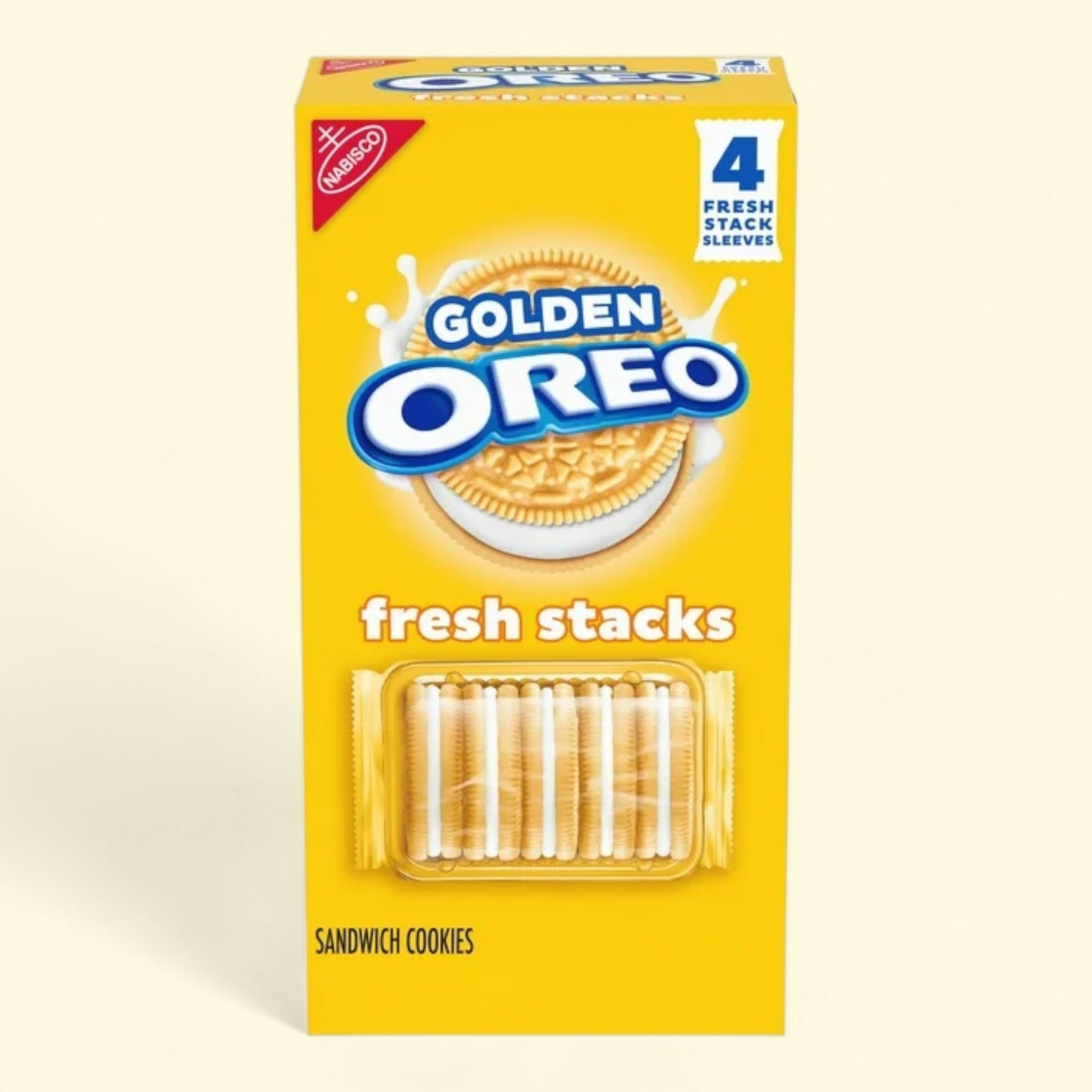 OREO Fresh Stacks Golden Sandwich Cookies, 8.05 oz