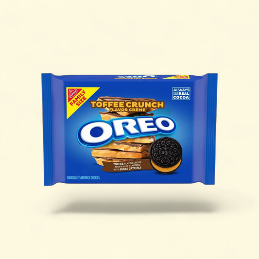 OREO Toffee Crunch Creme Chocolate Sandwich Cookies, Family Size, 1... — authentic US product shipped worldwide by Treatspree
