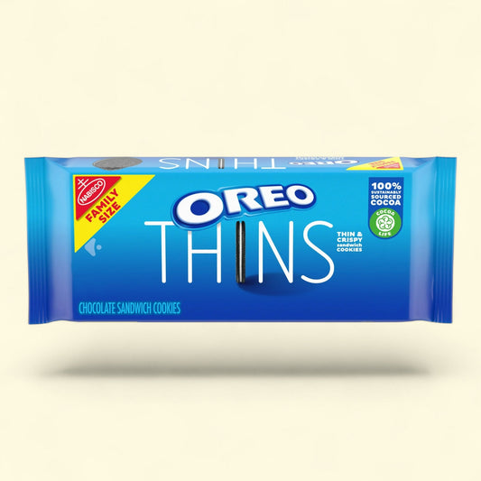 OREO Thins Chocolate Sandwich Cookies, Family Size, 13.1 oz
