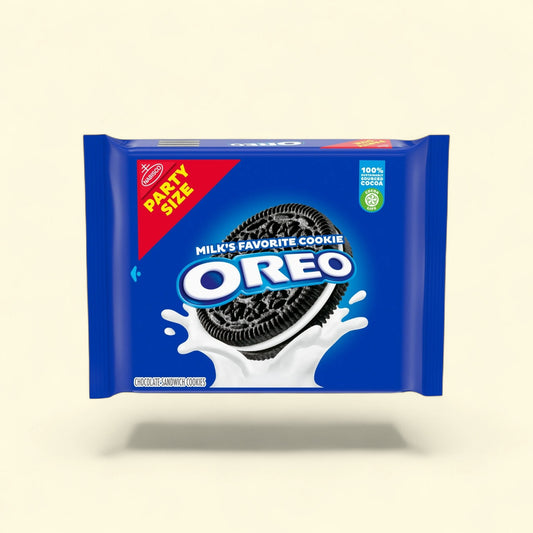 OREO Chocolate Sandwich Cookies, Party Size 25.5 oz — authentic US product shipped worldwide by Treatspree