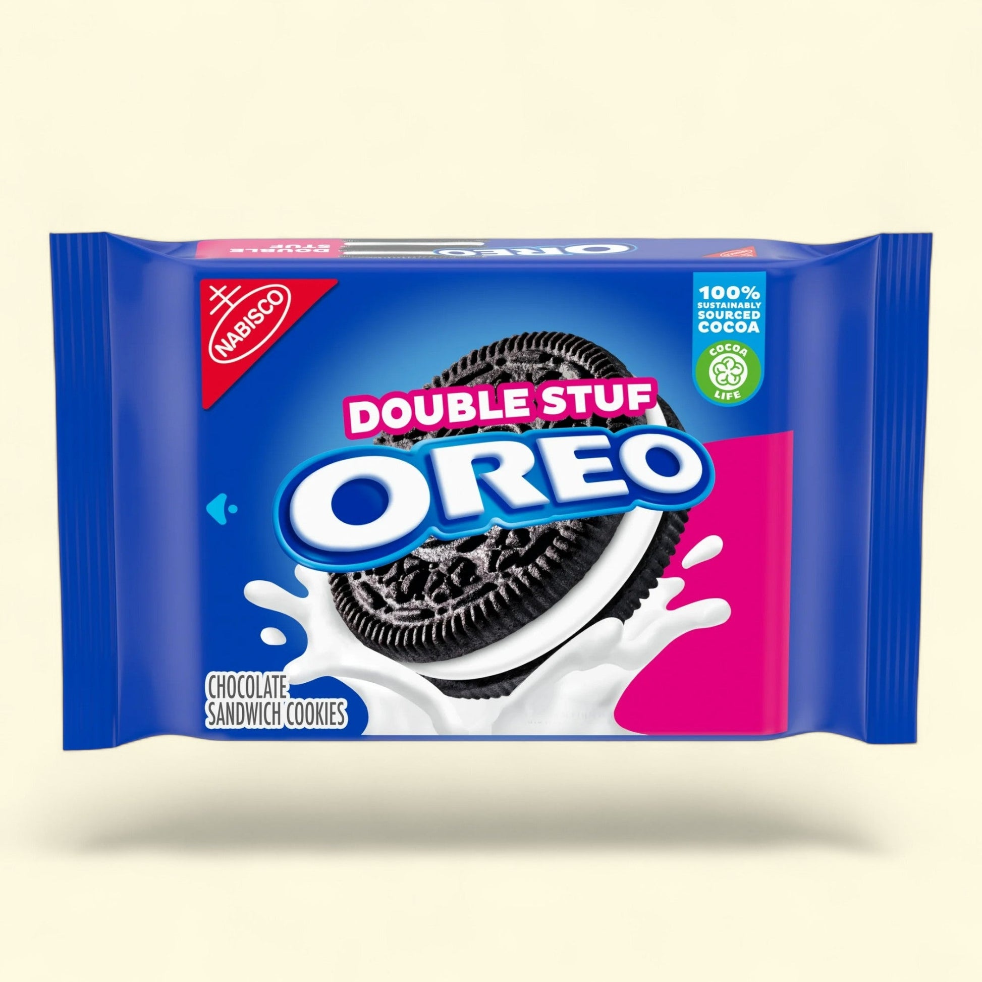 OREO Double Stuf Chocolate Sandwich Cookies, 15.35 oz — authentic US product shipped worldwide by Treatspree