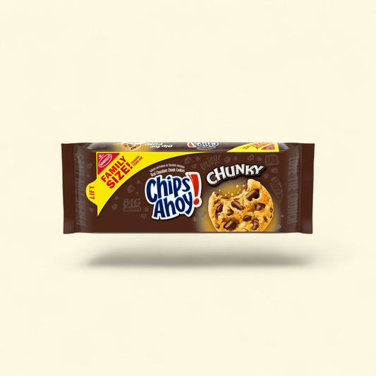 CHIPS AHOY! Chunky Chocolate Chip Cookies, Family Size, 18 oz — authentic US product shipped worldwide by Treatspree