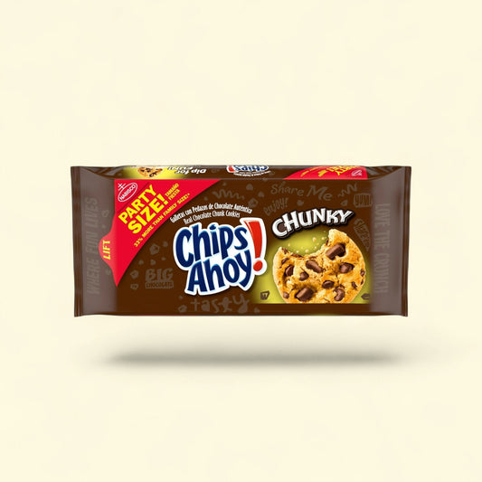 CHIPS AHOY! Chunky Chocolate Chip Cookies, Party Size, 24.75 oz — authentic US product shipped worldwide by Treatspree