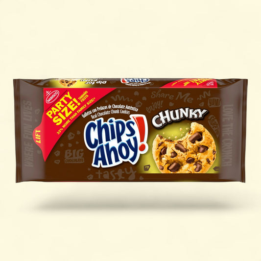 CHIPS AHOY! Chunky Chocolate Chip Cookies, Party Size, 24.75 oz