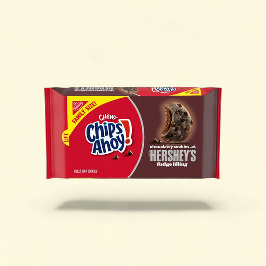 Chips Ahoy Chewy Chocolatey Hershey's Fudge Filled Cookies, Family ... — authentic US product shipped worldwide by Treatspree