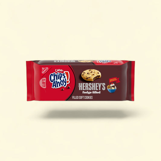 Chips Ahoy! Chewy Hershey's Fudge Filled Soft Cookies, 9.6 oz — authentic US product shipped worldwide by Treatspree