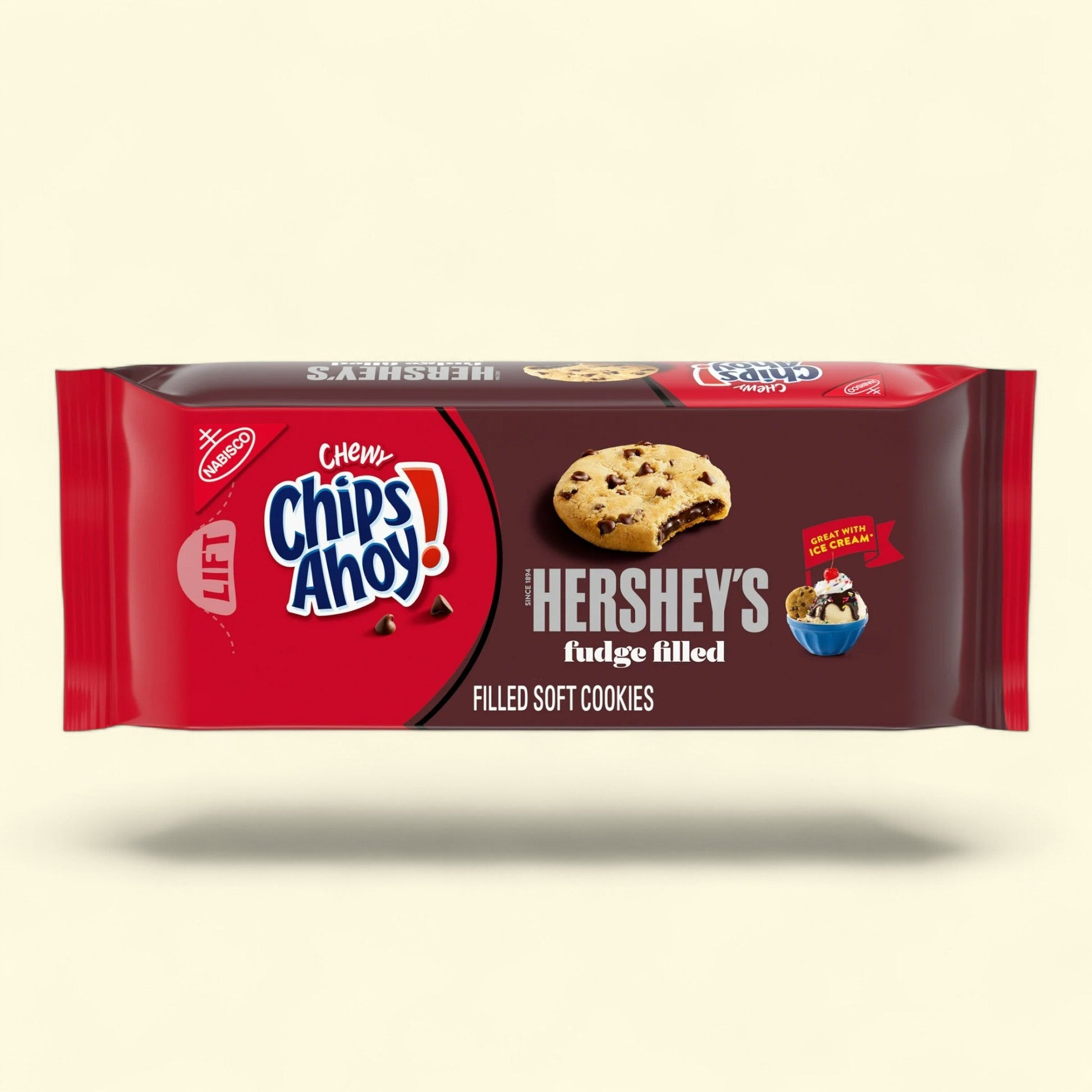 Chips Ahoy! Chewy Hershey's Fudge Filled Soft Cookies, 9.6 oz