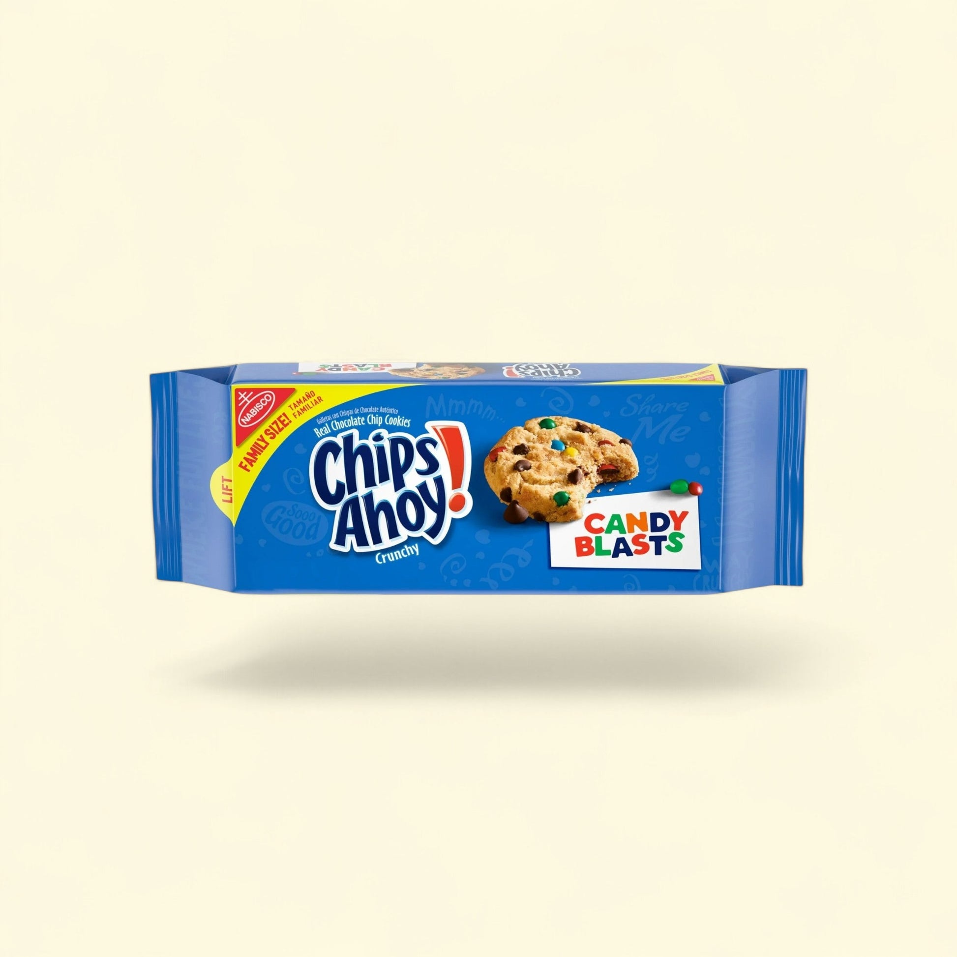 CHIPS AHOY! Candy Blasts Chocolate Chip Cookies, Family Size, 18.9 oz — authentic US product shipped worldwide by Treatspree