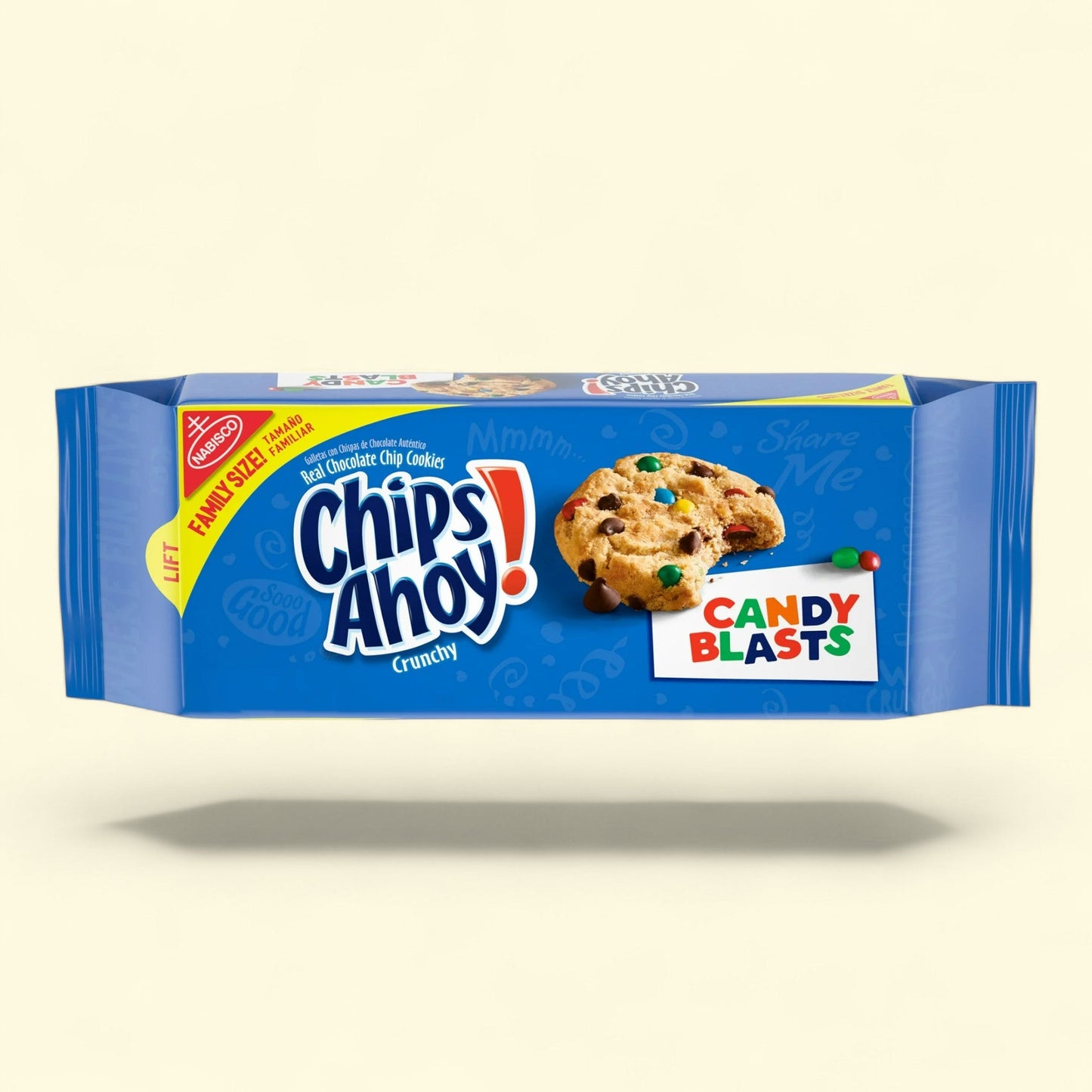 CHIPS AHOY! Candy Blasts Chocolate Chip Cookies, Family Size, 18.9 oz