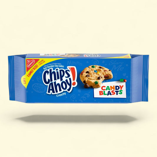 CHIPS AHOY! Candy Blasts Chocolate Chip Cookies, Family Size, 18.9 oz